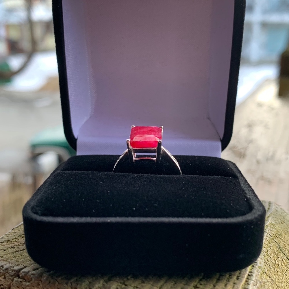 NATURAL RUBY RING - Picture 5 of 9